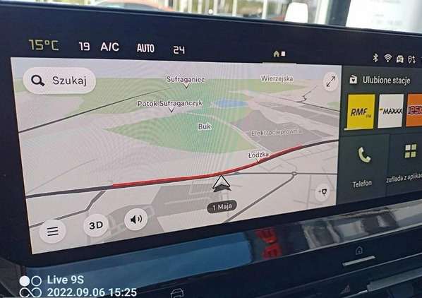 Citroen C5X cena 156000 przebieg: 5200, rok produkcji 2022 z Stęszew małe 56